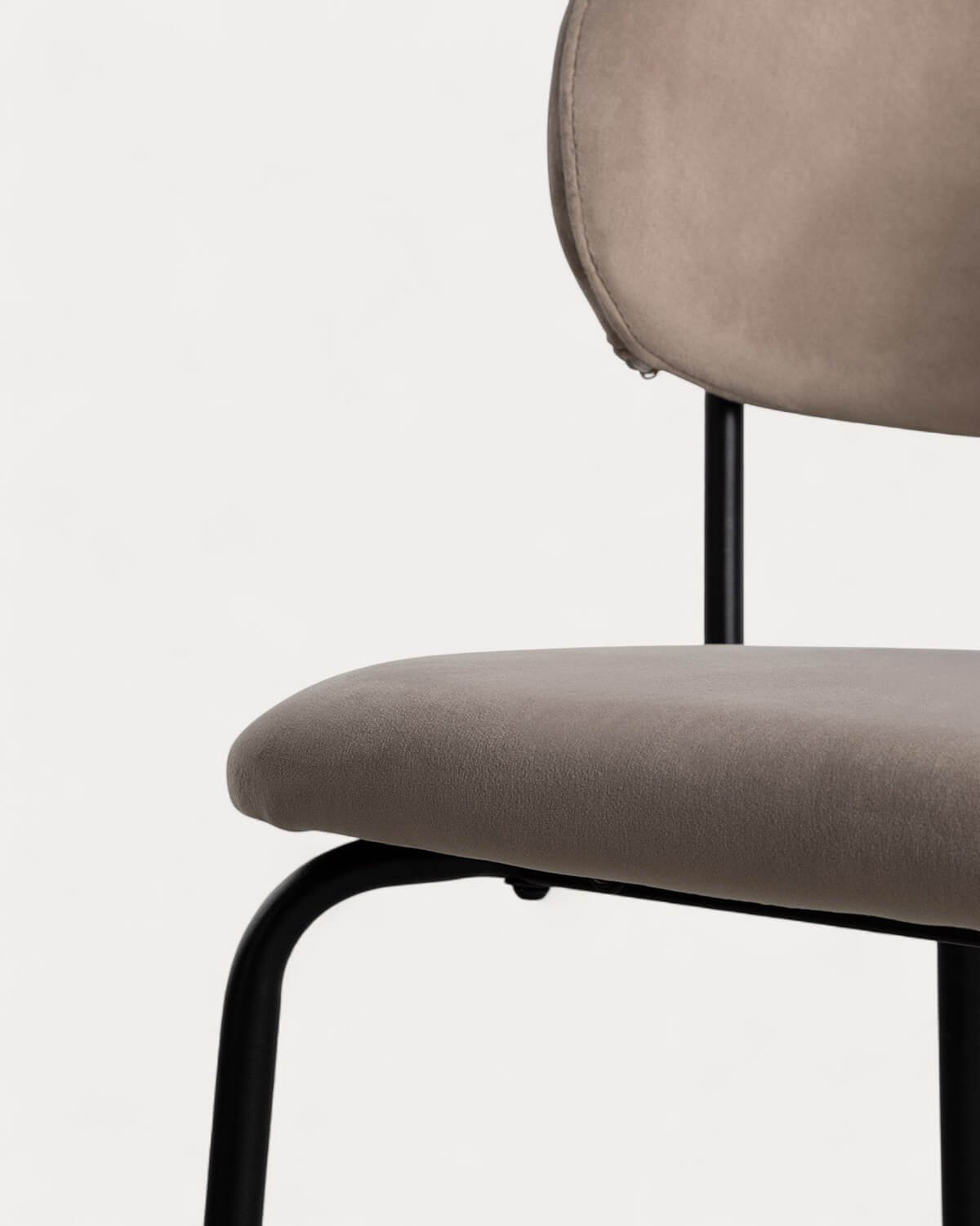 Silla de Comedor de Terciopelo y Metal Bonse, imagen de galería 6