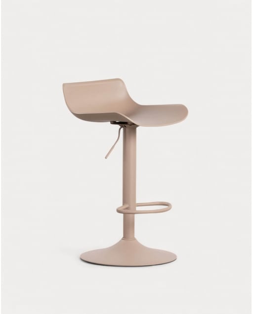 Taburete Alto Regulable de Polietileno y Metal Corea