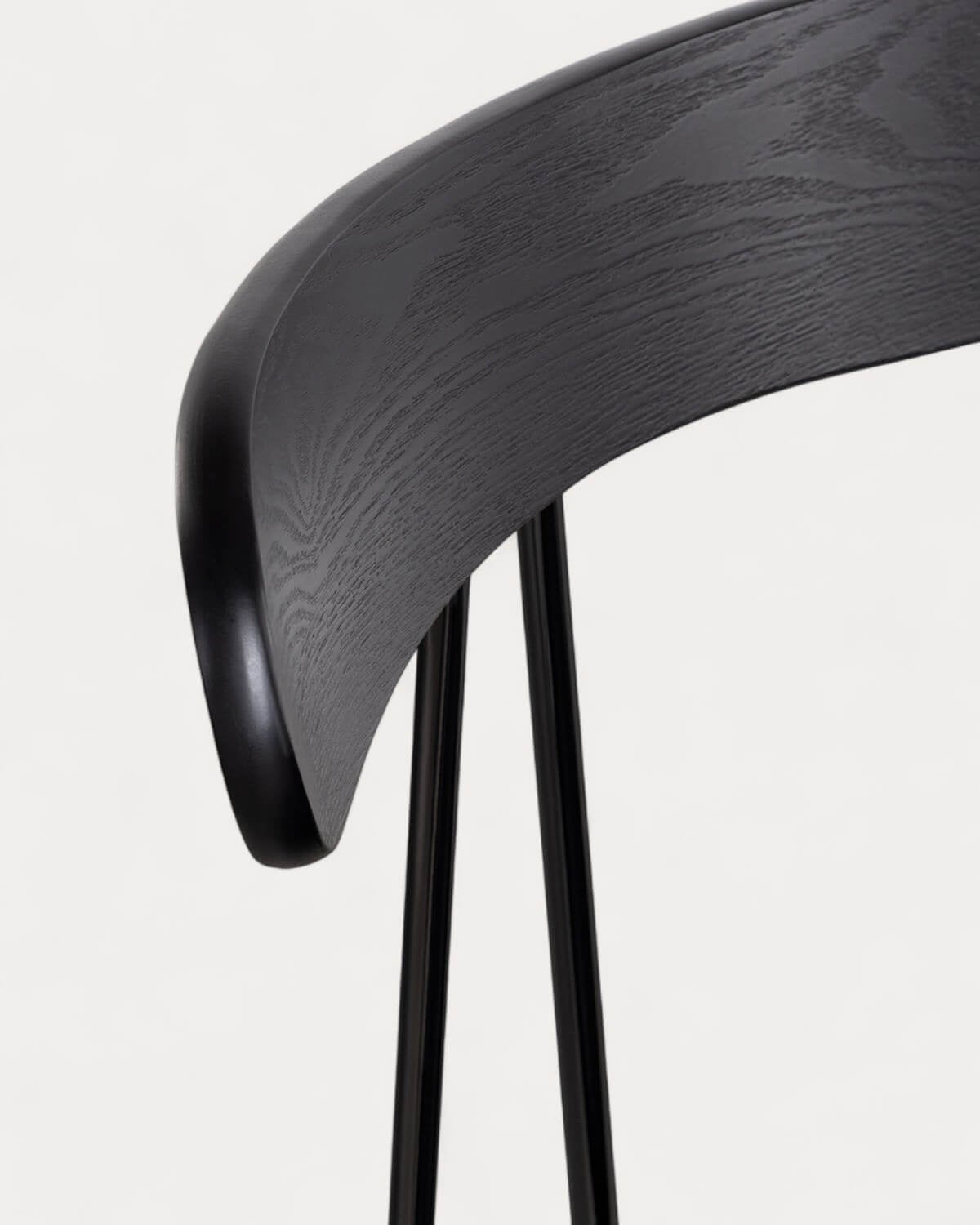 Taburete Alto de Polipiel y Madera (75 cm) Brunela, imagen de galer&iacute;a 5