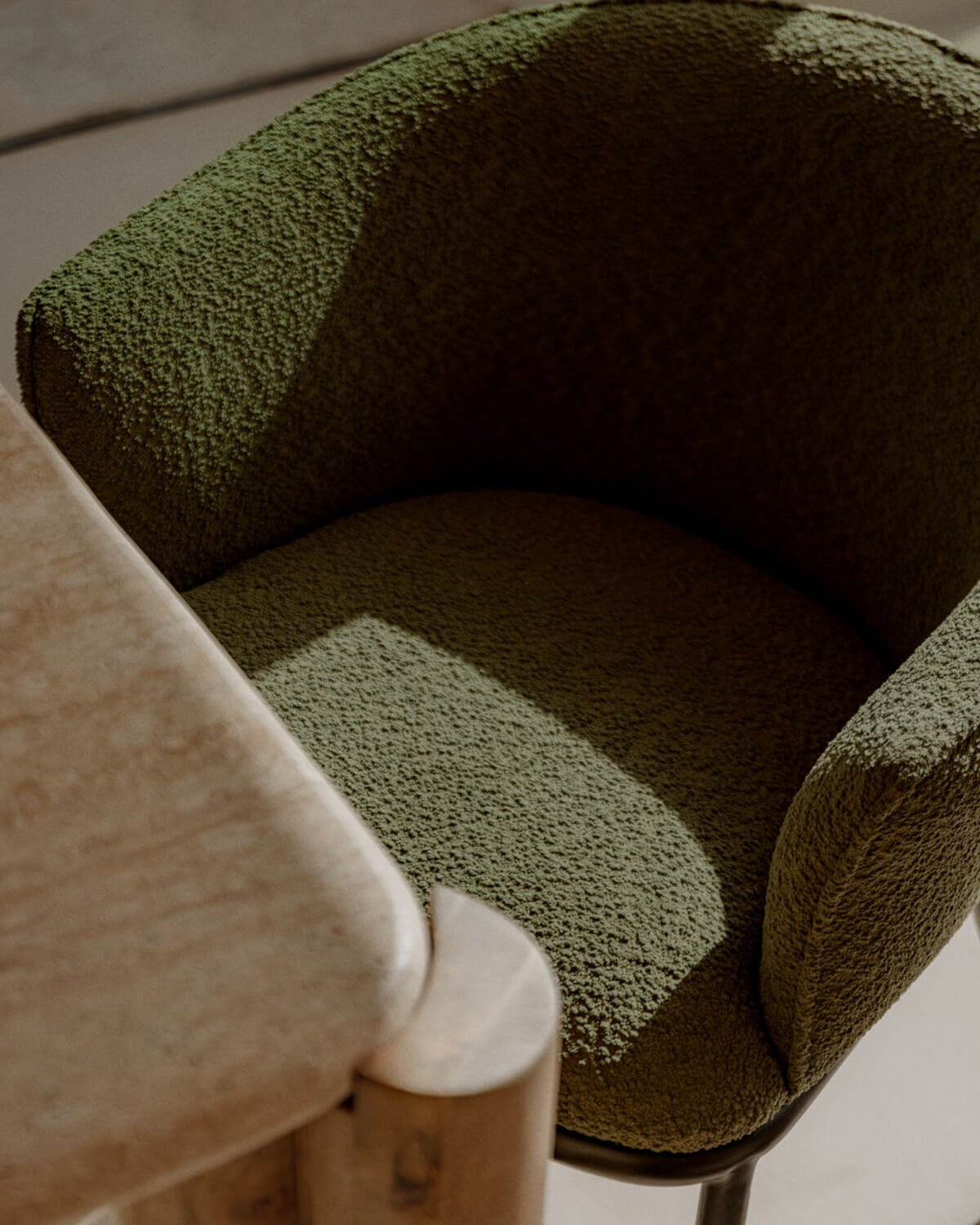 Silla de Comedor de Tela y Metal Bonie, imagen de galería 3