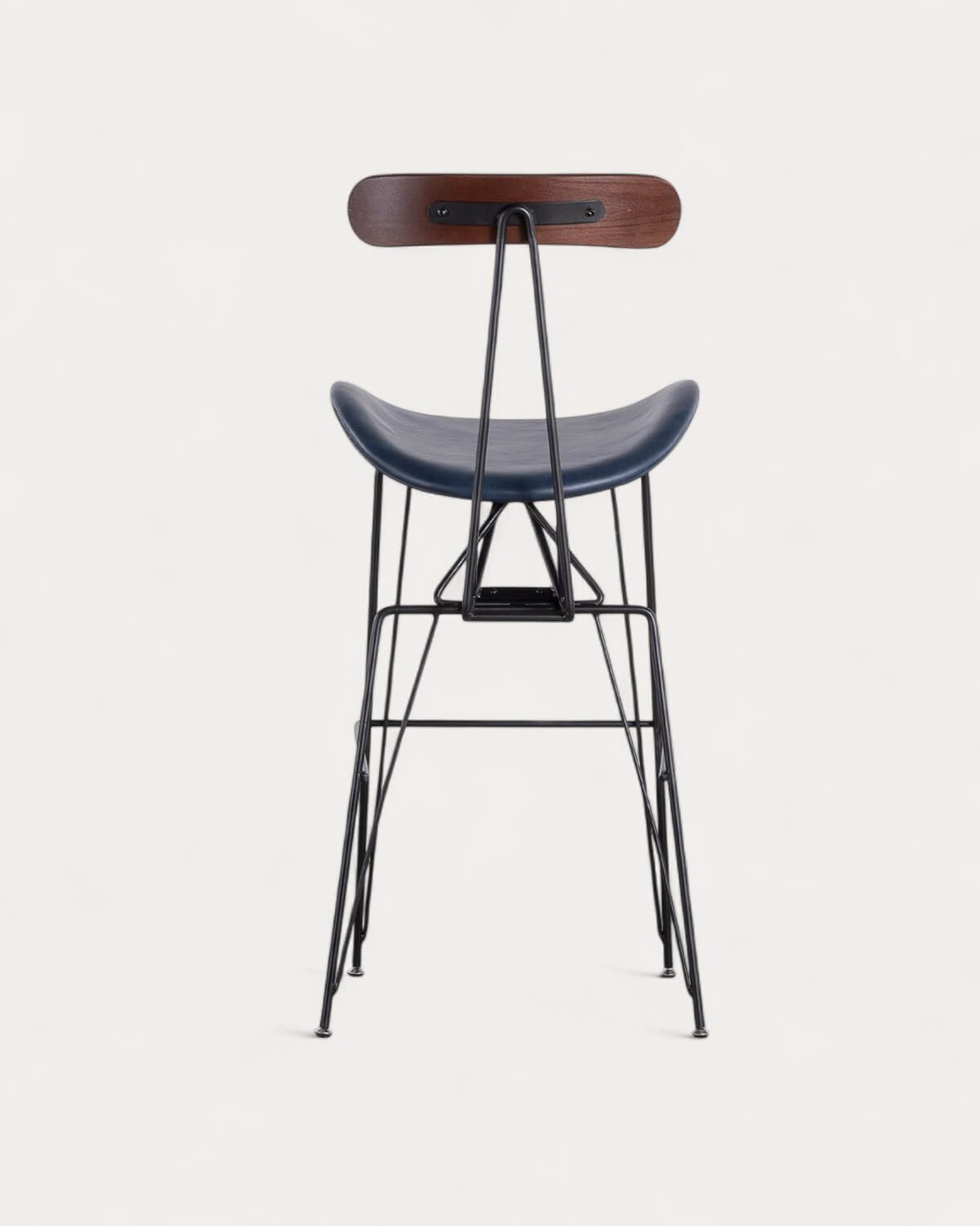 Taburete Alto de Polipiel y Madera (76 cm) Antonela, imagen de galería 3