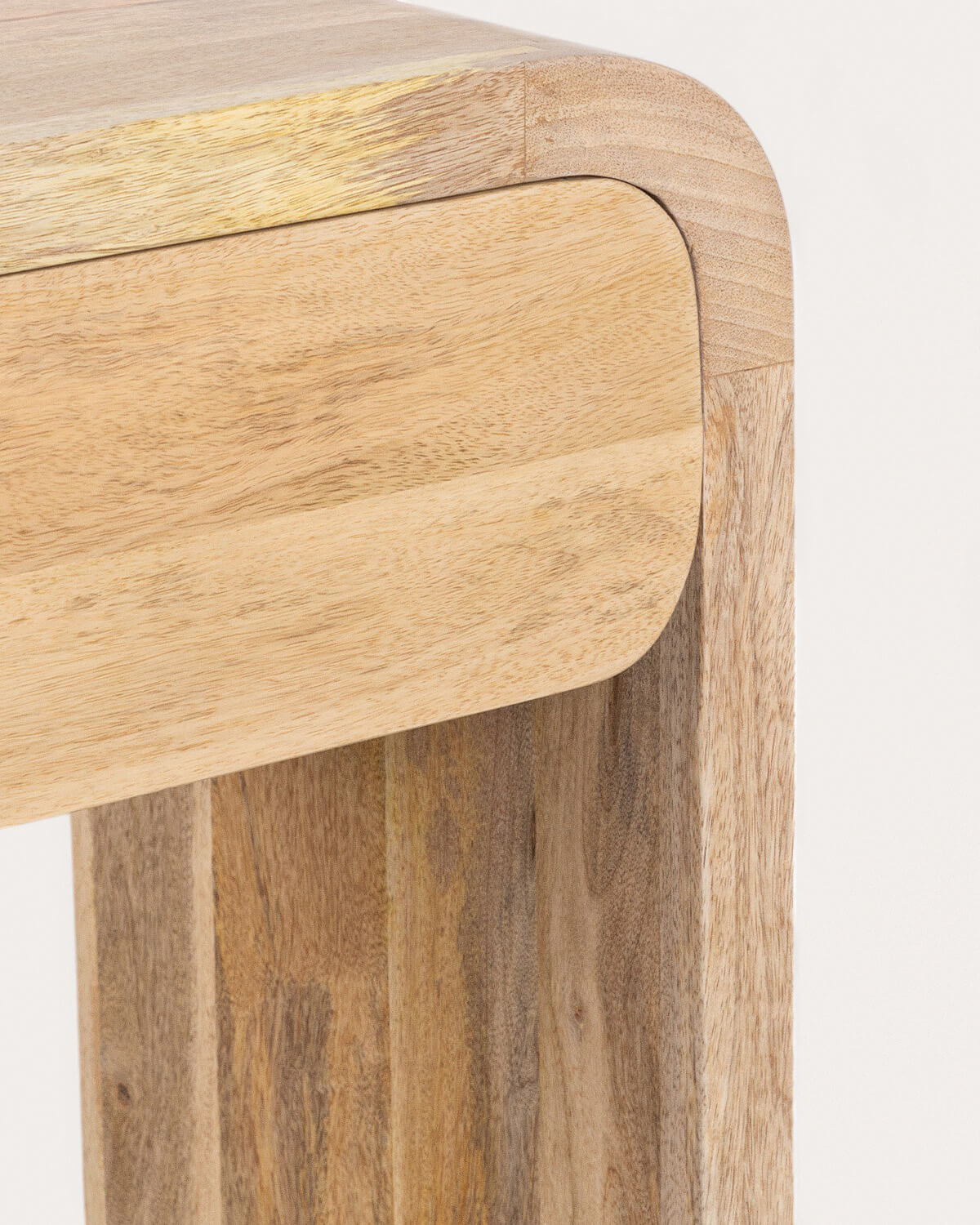 Consola recibidor rectangular 2 cajones 120x40 cm de madera de mango Vanile, imagen de galer&iacute;a 8