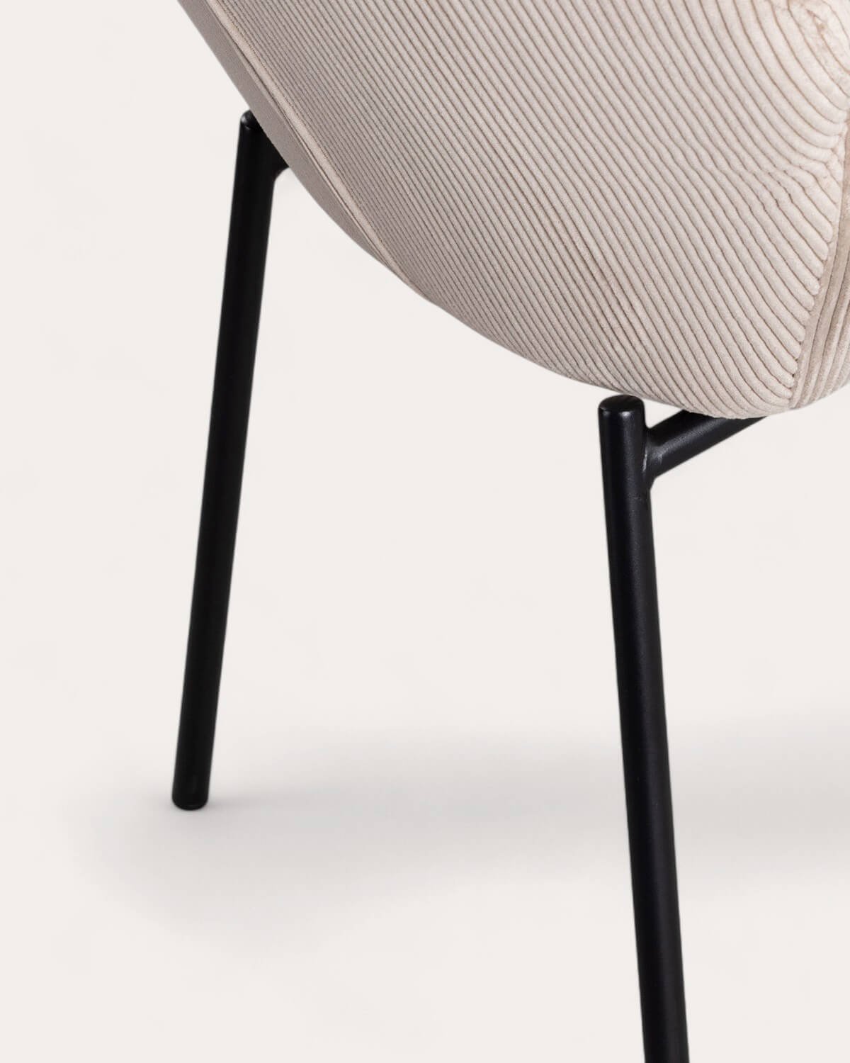 Pack 4 Sillas de Comedor de Metal con Reposabrazos Eider Pana, imagen de galería 8