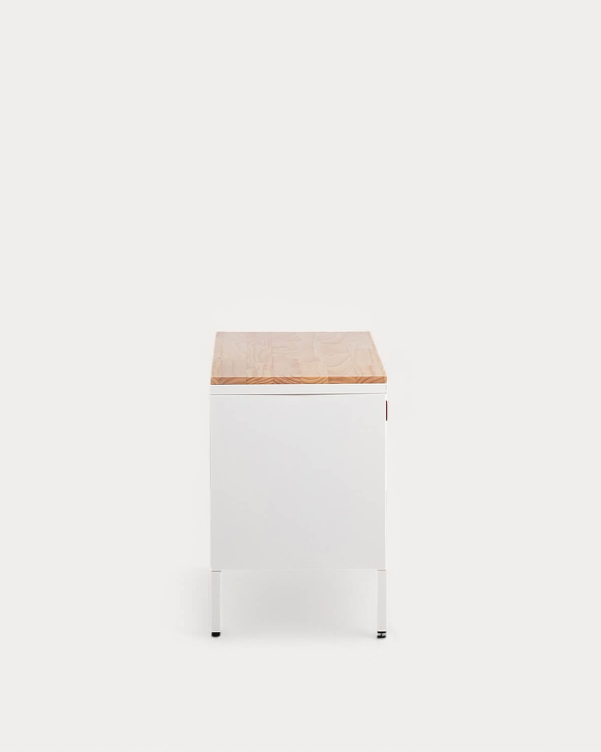 Aparador Bajo 3 Puertas 115x40 cm de Acero Laminado y Madera de Pino Varys, imagen de galer&iacute;a 5