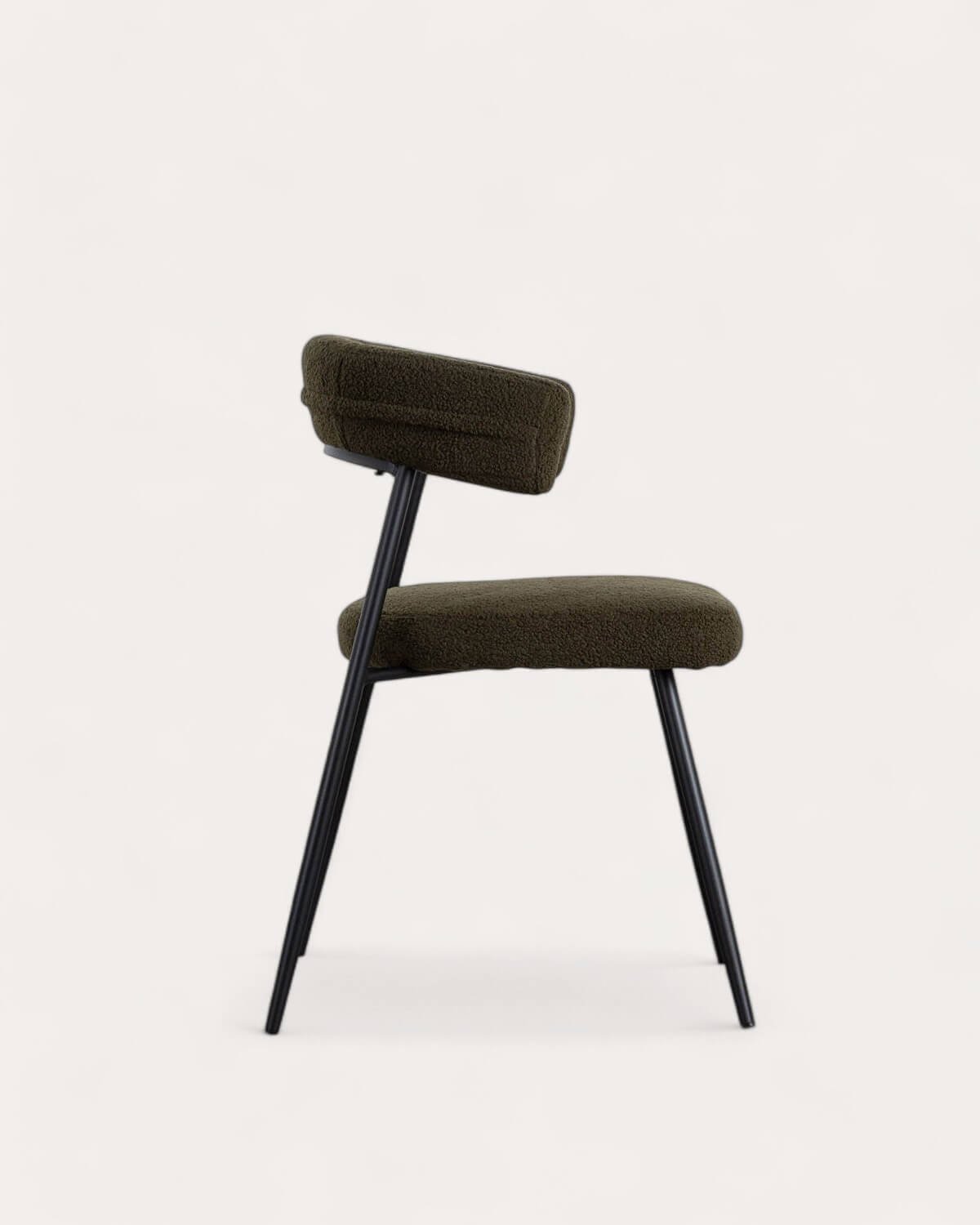 Silla de Comedor de Metal Eloise Bouclé , imagen de galería 3