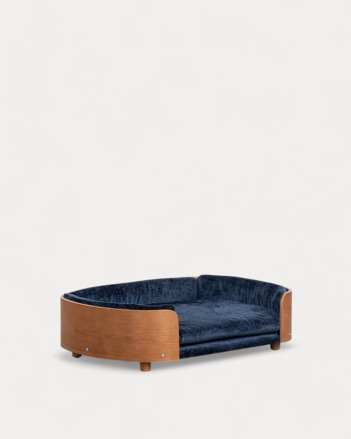 Cama para Perros y Gatos Ovalada de Madera Ueias, imagen de galería 1