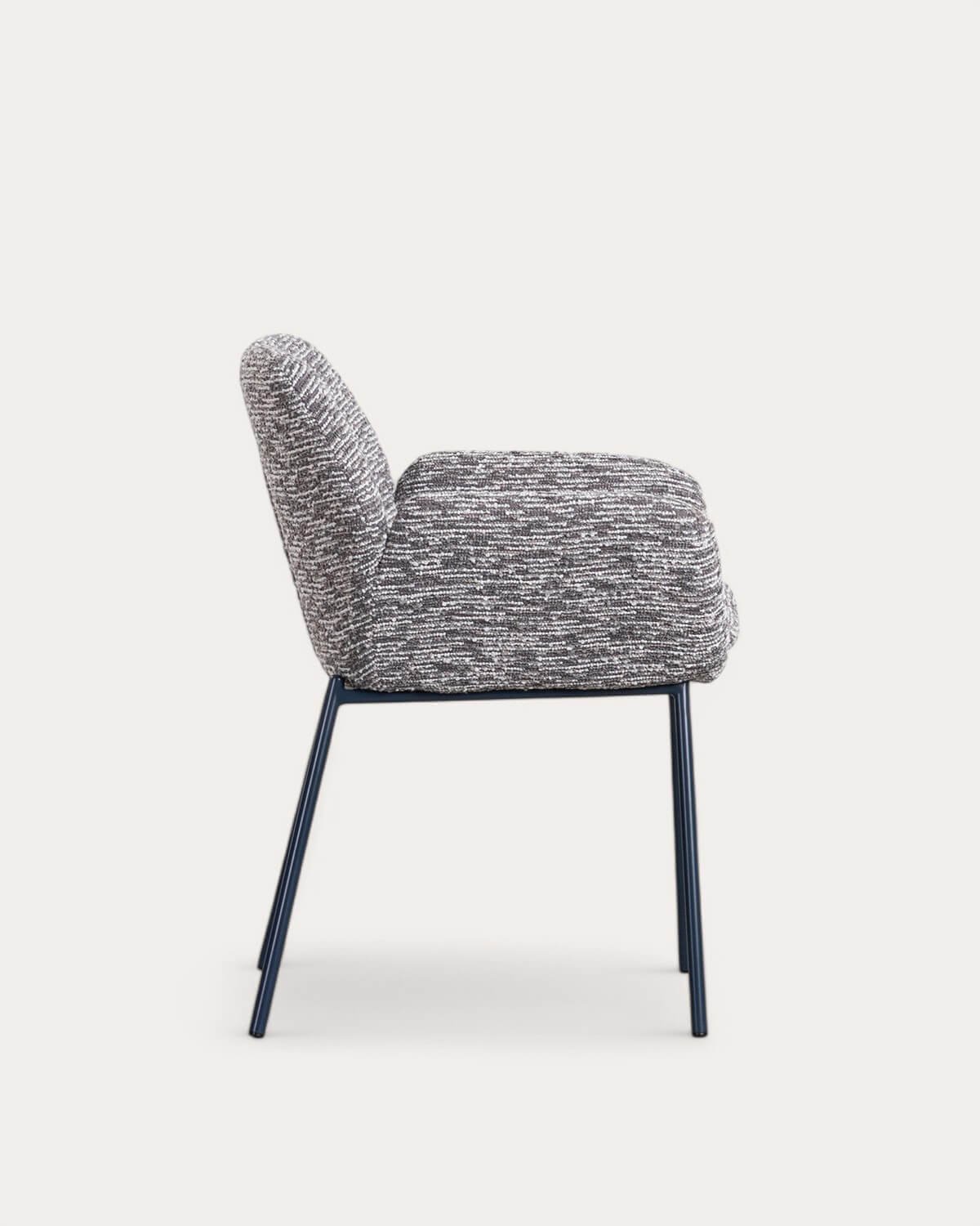 Silla de Comedor de Tela con Estampado de Metal Eider , imagen de galería 2