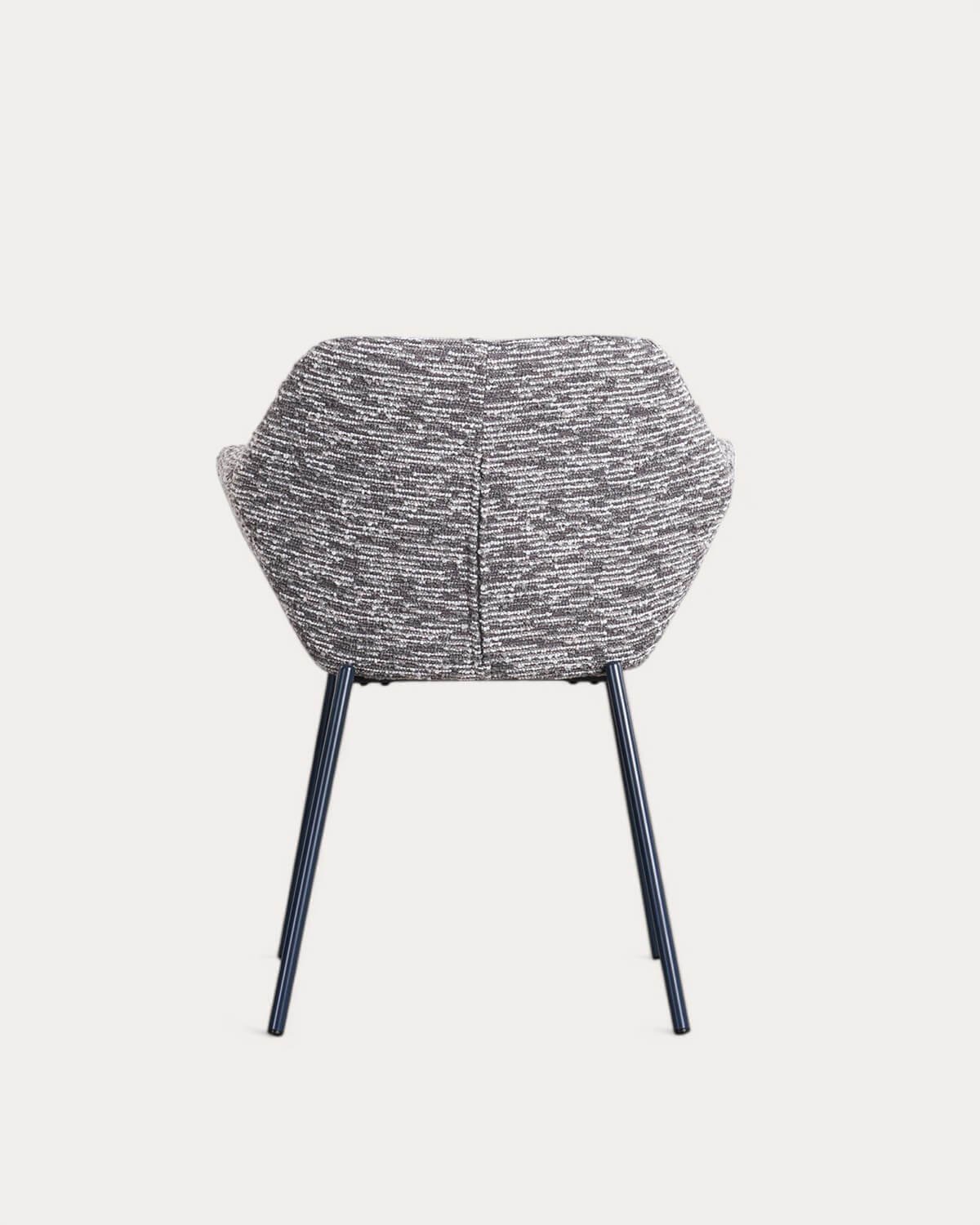 Silla de Comedor de Tela con Estampado de Metal Eider , imagen de galería 3