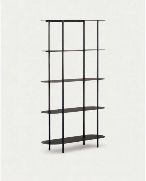 Estantería de Metal (150,5x90 cm) Idris - Negro Obsidian