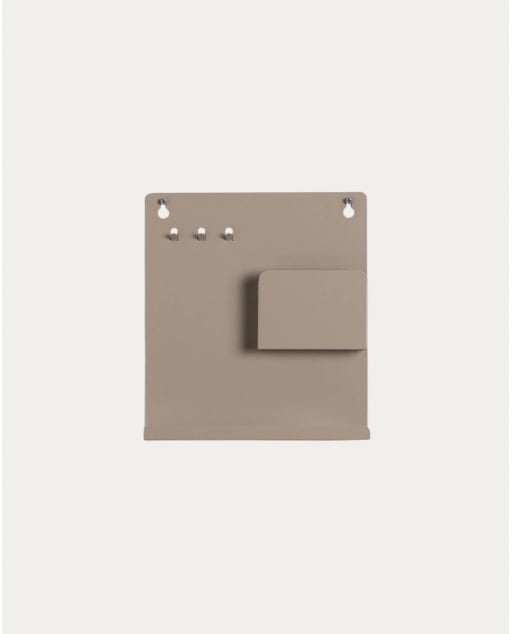 Estante de Pared de Metal Izan - Marrón Clay