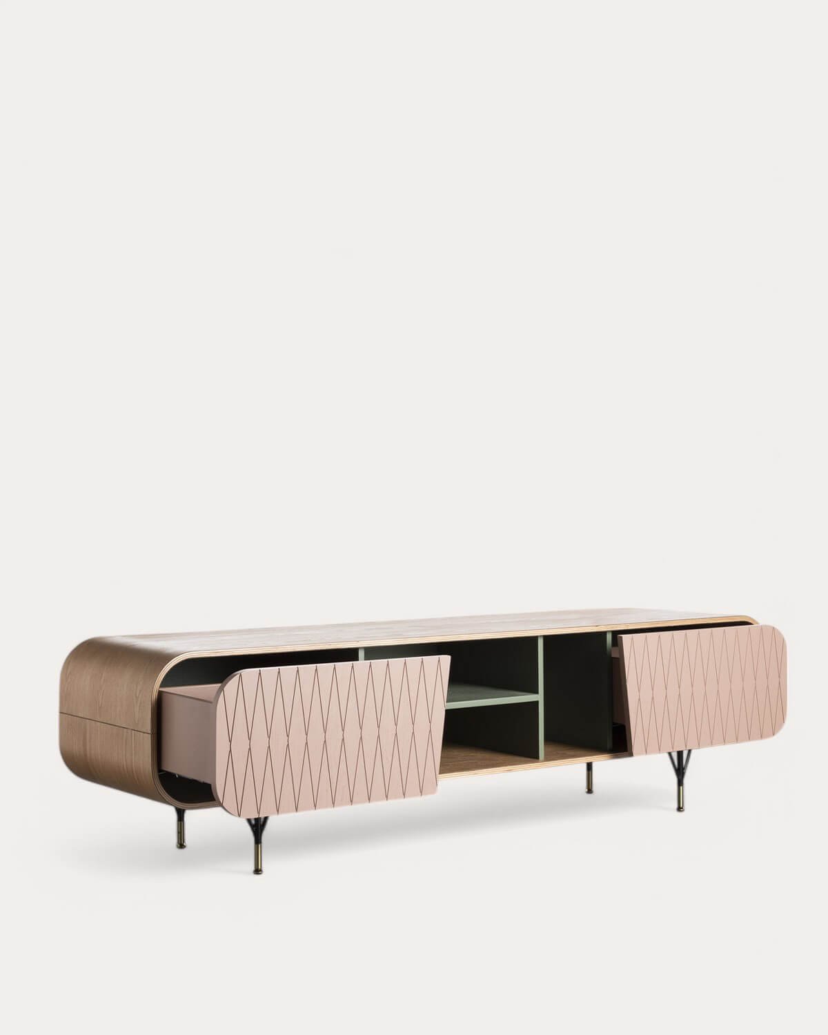 Mueble de TV de Madera 2 Puertas Amer, imagen de galería 5