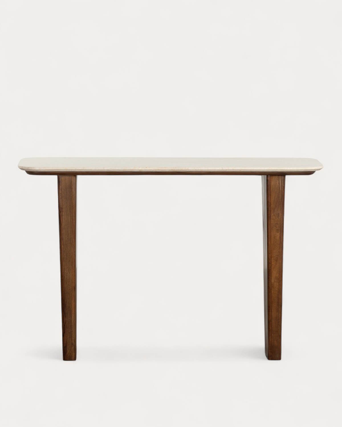 Consola de Mármol Egipcio y Madera de Mango (119,5x40 cm) Amatis, imagen de galería 5