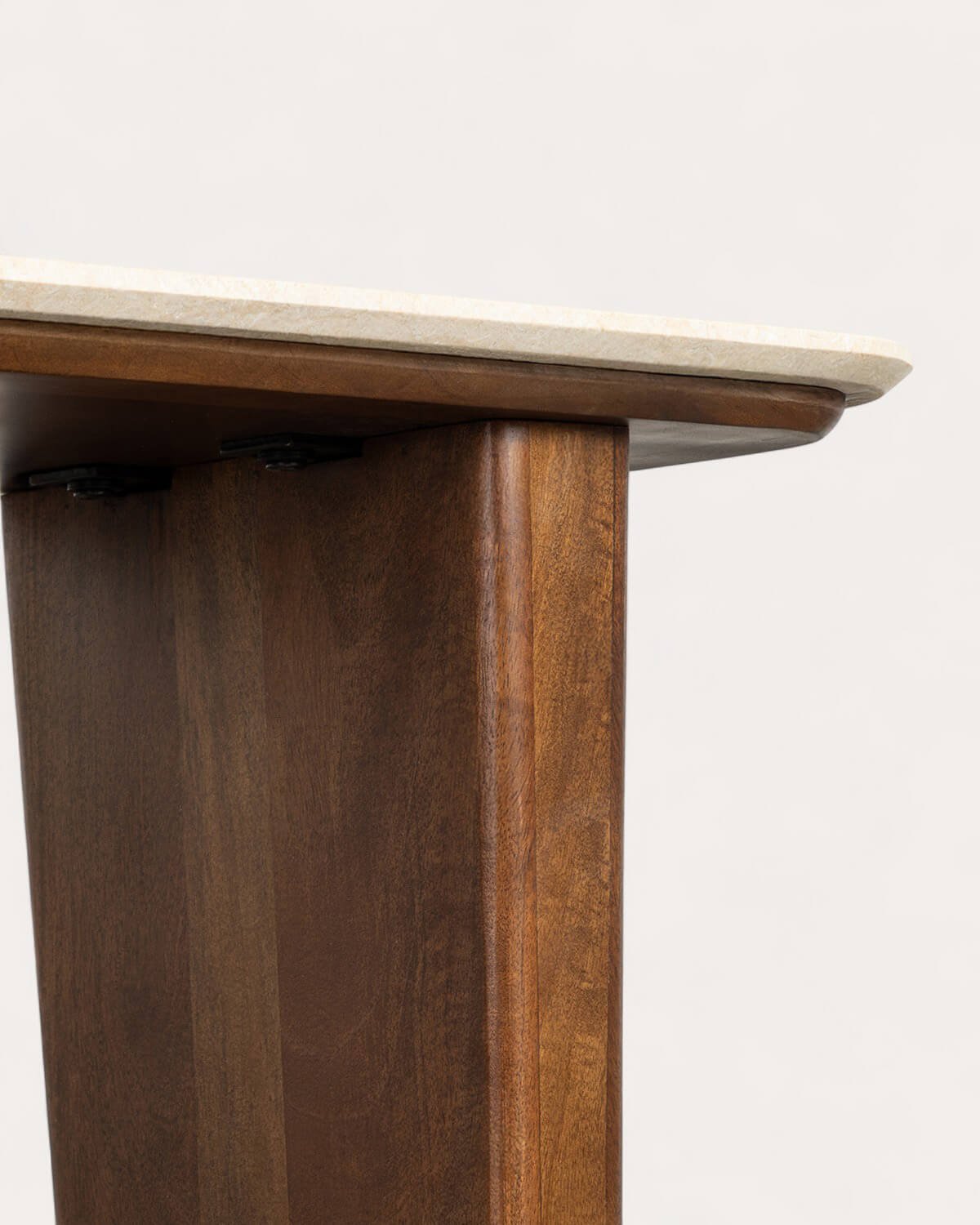 Consola de Mármol Egipcio y Madera de Mango (119,5x40 cm) Amatis, imagen de galería 7