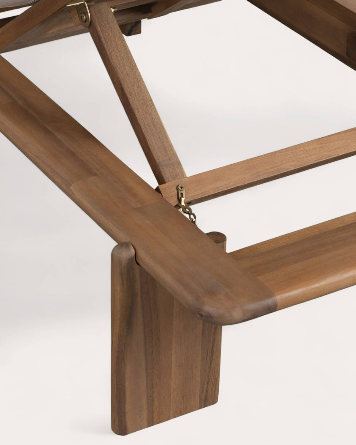 Tumbona Reclinable de Madera de Acacia con Cojín de Tela Cael , imagen de galería 8