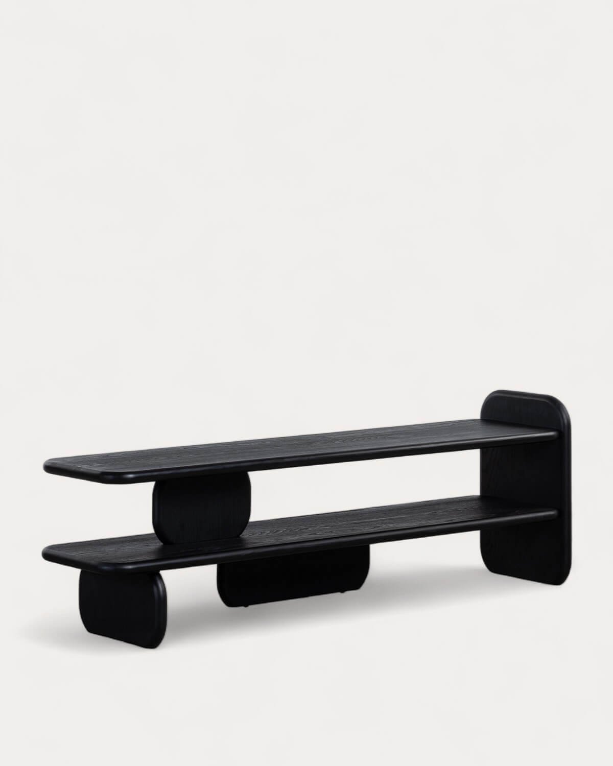 Mueble de TV de Madera de Pino y Madera de Olmo Esther, imagen de galería 1
