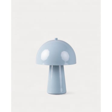 Lámpara de Mesa de Metal Morel Azul Silvery - The Masie