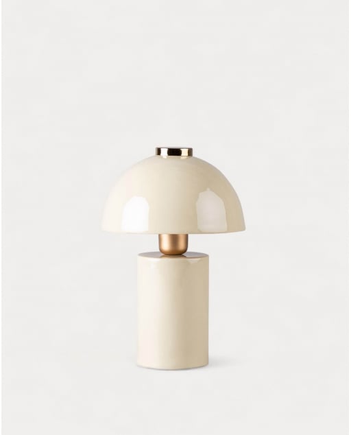 Lámpara de Mesa de Metal (Ø20,5 cm) Seta