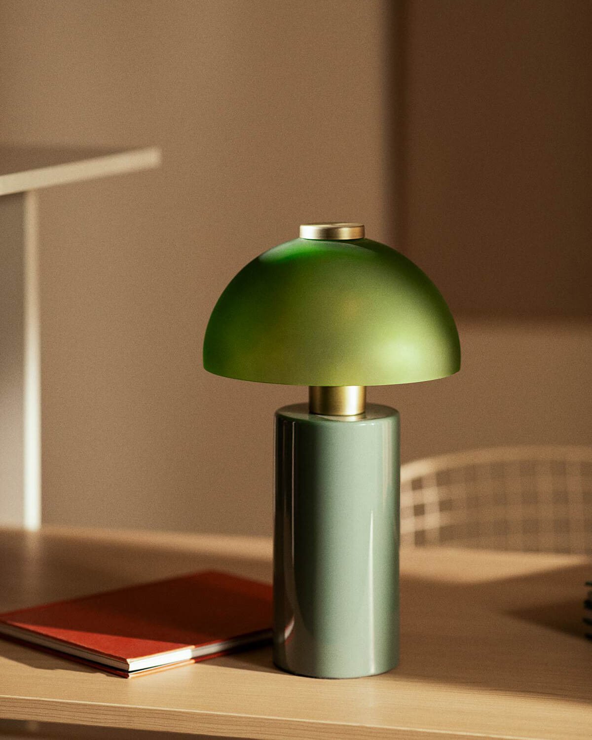 Lámpara de Mesa de Metal y Vidrio (Ø19,5 cm) Seta Vidre, imagen de galería 2