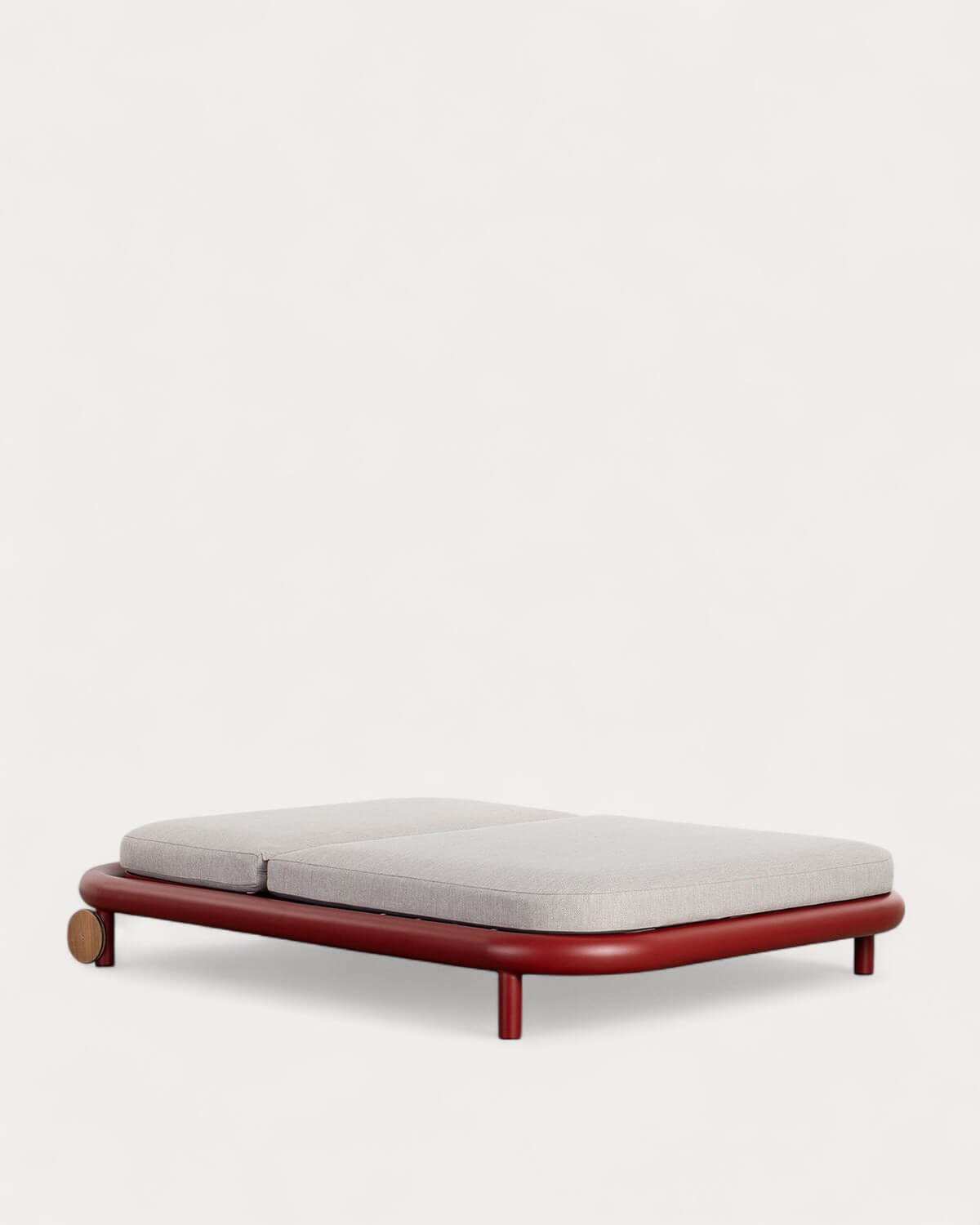 Tumbona Doble Reclinable de Aluminio con Cojín de Tela Cheryl, imagen de galería 6