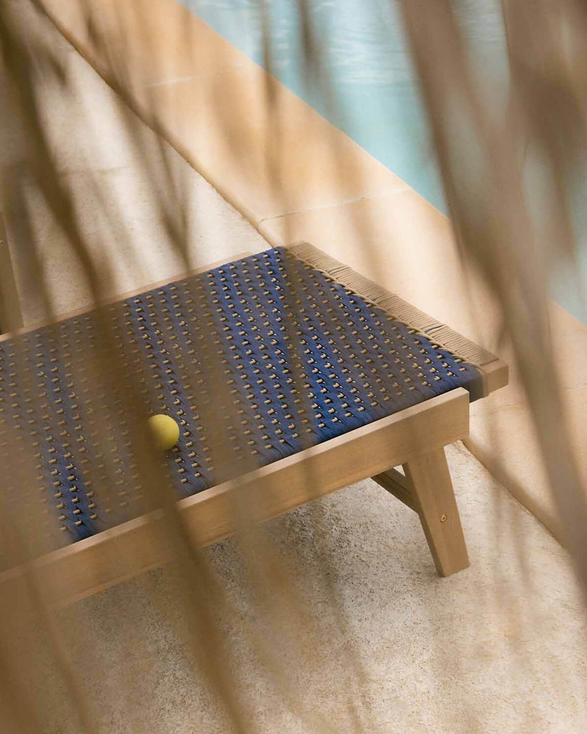 Tumbona con Ruedas de Madera de Acacia y Cuerda Mirle , imagen de galer&iacute;a 3