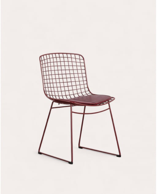 Pack 2 Sillas de Comedor con Respaldo Alto de Metal Aras Fresh