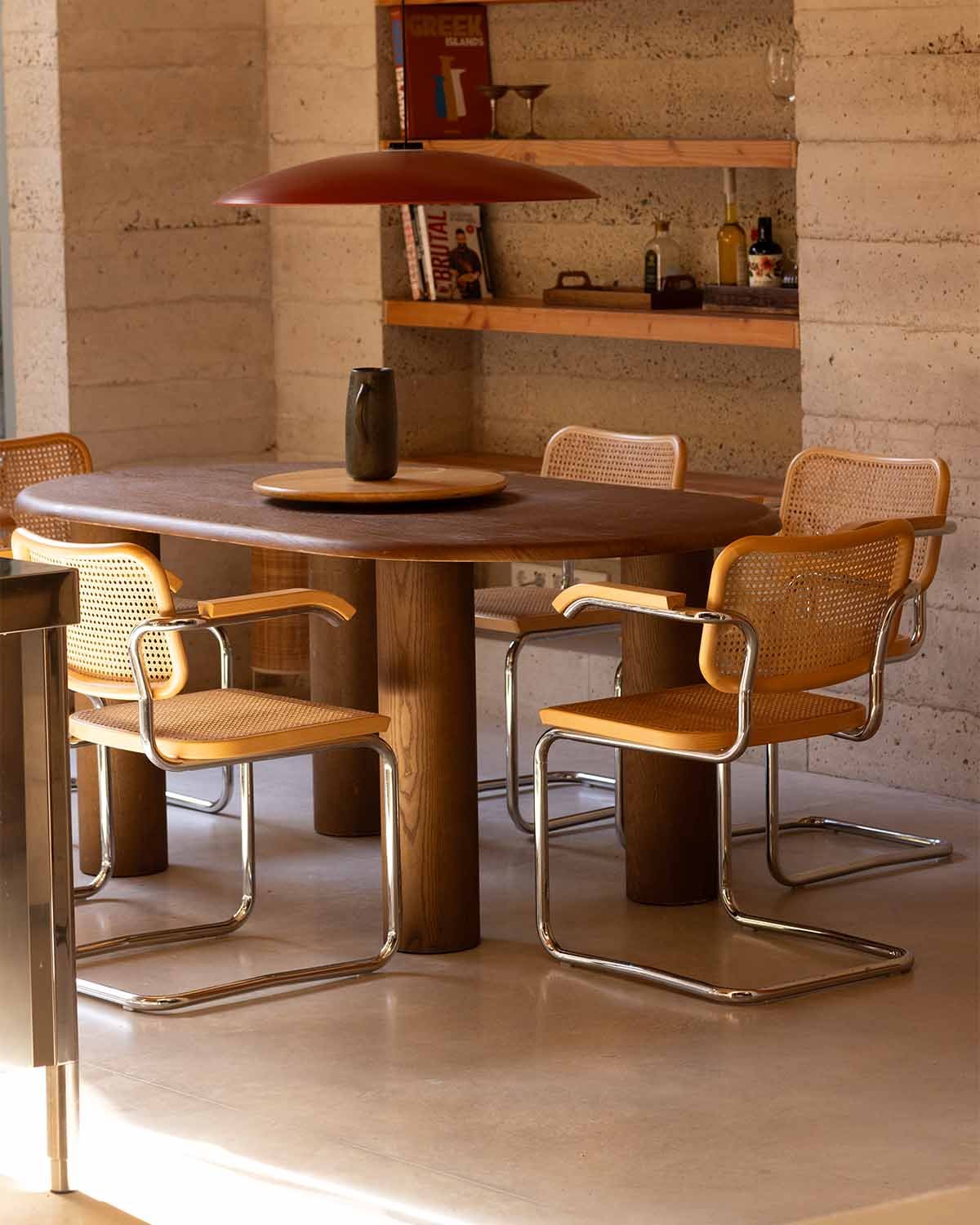 Mesa de Comedor Ovalada de Madera (180x100 cm) Alhie, imagen de galería 2