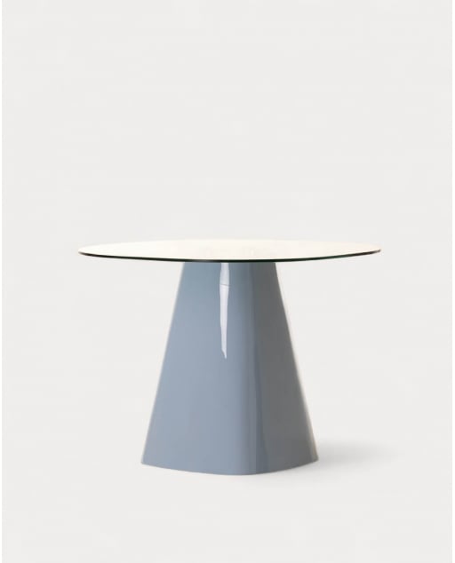 Mesa de Comedor Cuadrada de Madera y Cristal (120x120 cm) Izure