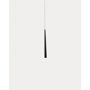 Lámpara de Techo Led de Metal (Ø3,2 cm) Garenth Negro Obsidian - The Masie