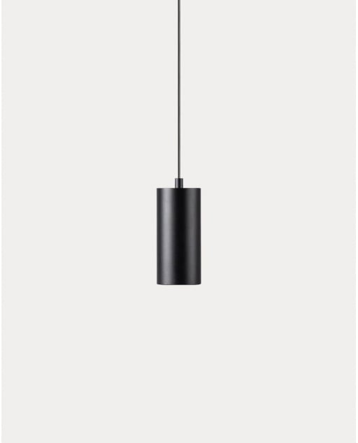 Lámpara de Techo Led de Metal (Ø7 cm) Muir - Negro Obsidian