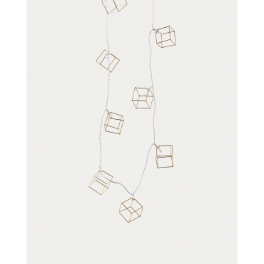 Guirnalda Decorativa LED Cubik Amarillo Dorado - The Masie