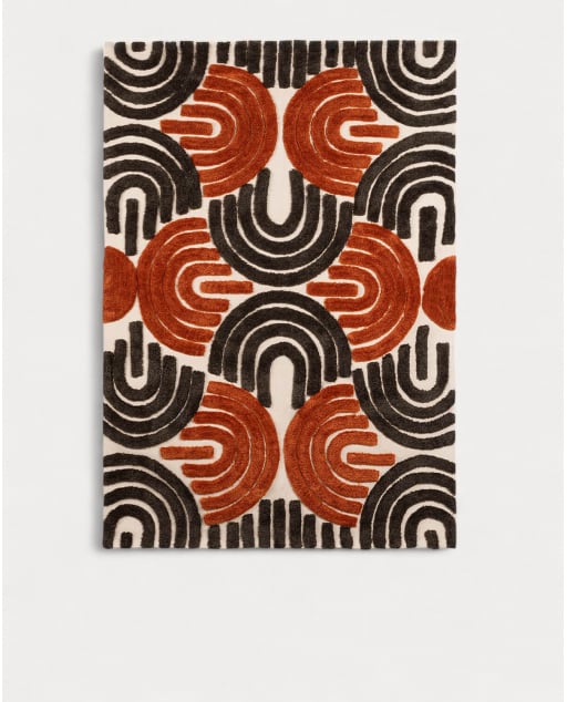 Alfombra Artesanal de Poliéster (236x165 cm) Zanas