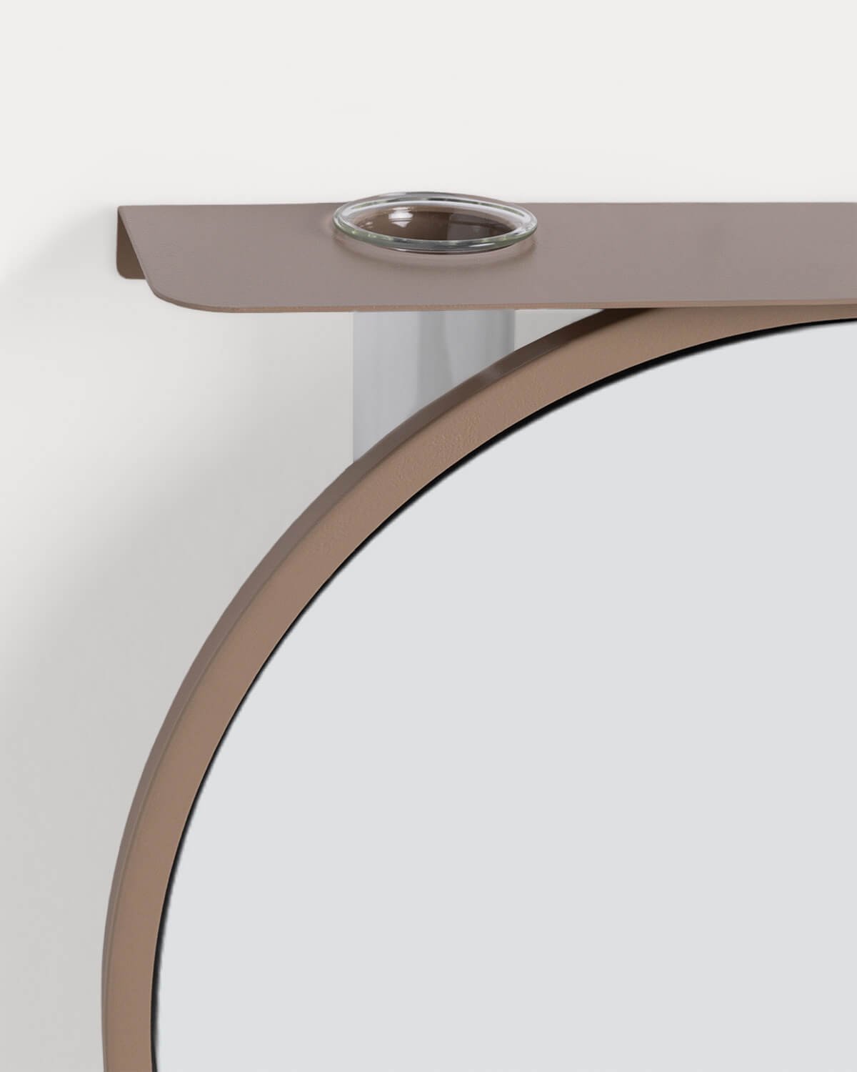 Espejo de Pared con Estantería de Metal (Ø28 cm) Elara, imagen de galer&iacute;a 3