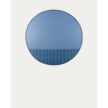 Alfombra para Exterior Redonda de Polipropileno (Ø150 cm) Tramuntan Azul Silvery - The Masie