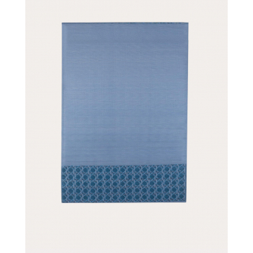 Alfombra para Exterior de Polipropileno (213x150 cm) Tramuntan Azul Silvery - The Masie