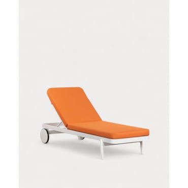 Cojín de Tela para Tumbona de Exterior (200X65 cm) Celina Naranja Terra - The Masie