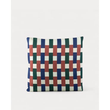 Cojín Cuadrado de Tela (45x45 cm) Aryel Rojo Brick - The Masie