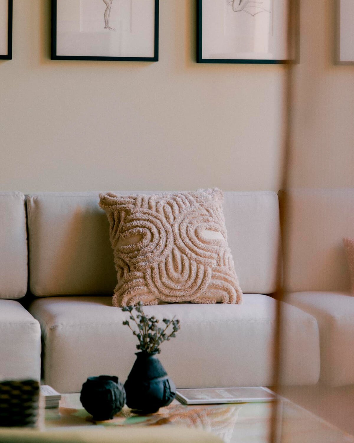 Cojín Cuadrado de Tela (50x50 cm) Zanas, imagen de galer&iacute;a 2