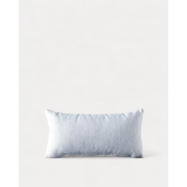 Cojín de Exterior Rectangular de Tela (20x38,5 cm) Kreta Gris claro - The Masie