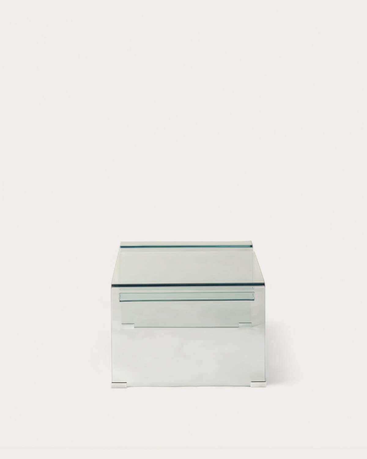 Mesa de Centro Rectangular de Cristal Curvado (118x60 cm) Adit, imagen de galería 4