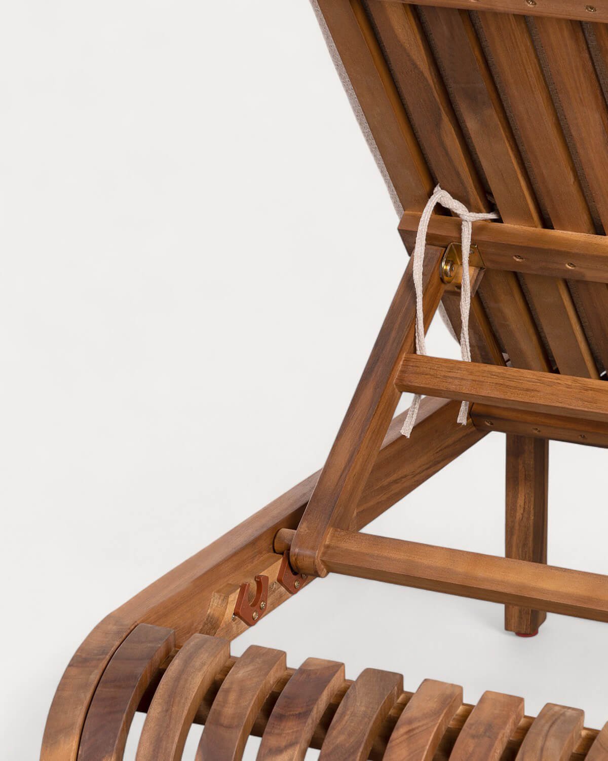 Set de Tumbona y Mesa Auxiliar de Madera de Acacia (45x45 cm) Hazan, imagen de galería 7