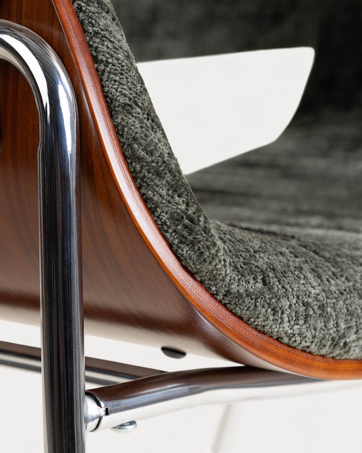 Silla de Comedor de Madera y Tela Berlin, imagen de galería 4