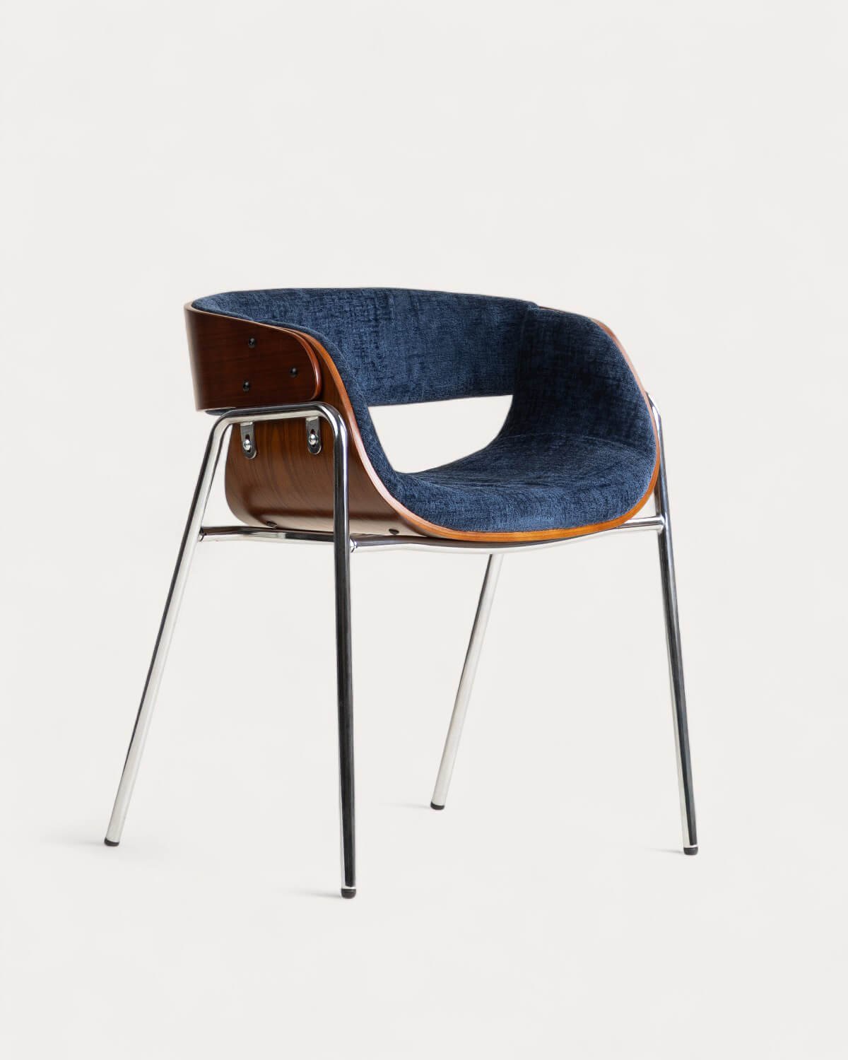 Pack 4 Sillas de Comedor de Madera y Tela Berlin, imagen de galería 4692017