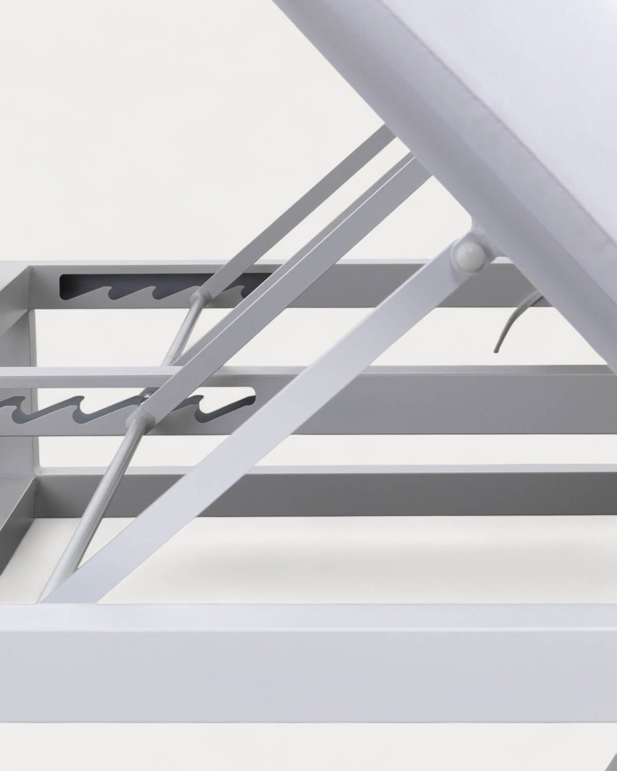 Tumbona Doble Reclinable de Aluminio con Cojín de Tela Kewin, imagen de galería 8