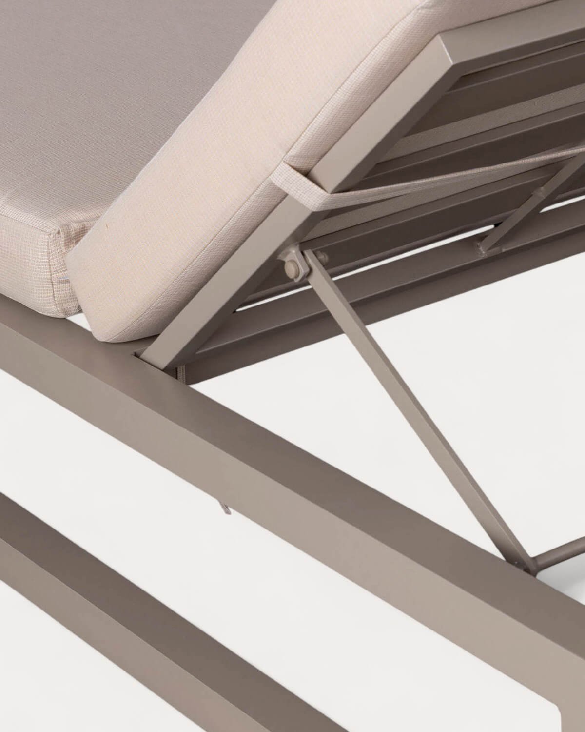 Tumbona Doble Reclinable de Aluminio con Cojín de Tela Kewin, imagen de galer&iacute;a 7