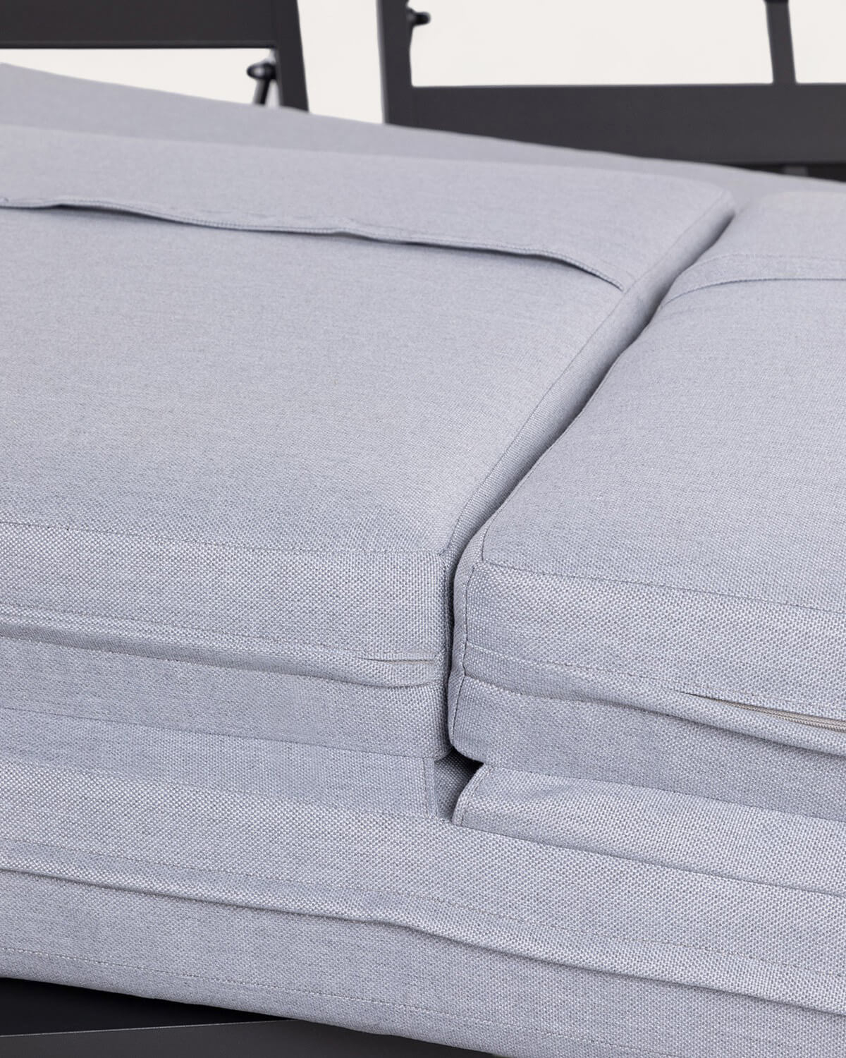 Tumbona Doble Reclinable de Aluminio con Cojín de Tela Kewin, imagen de galería 8