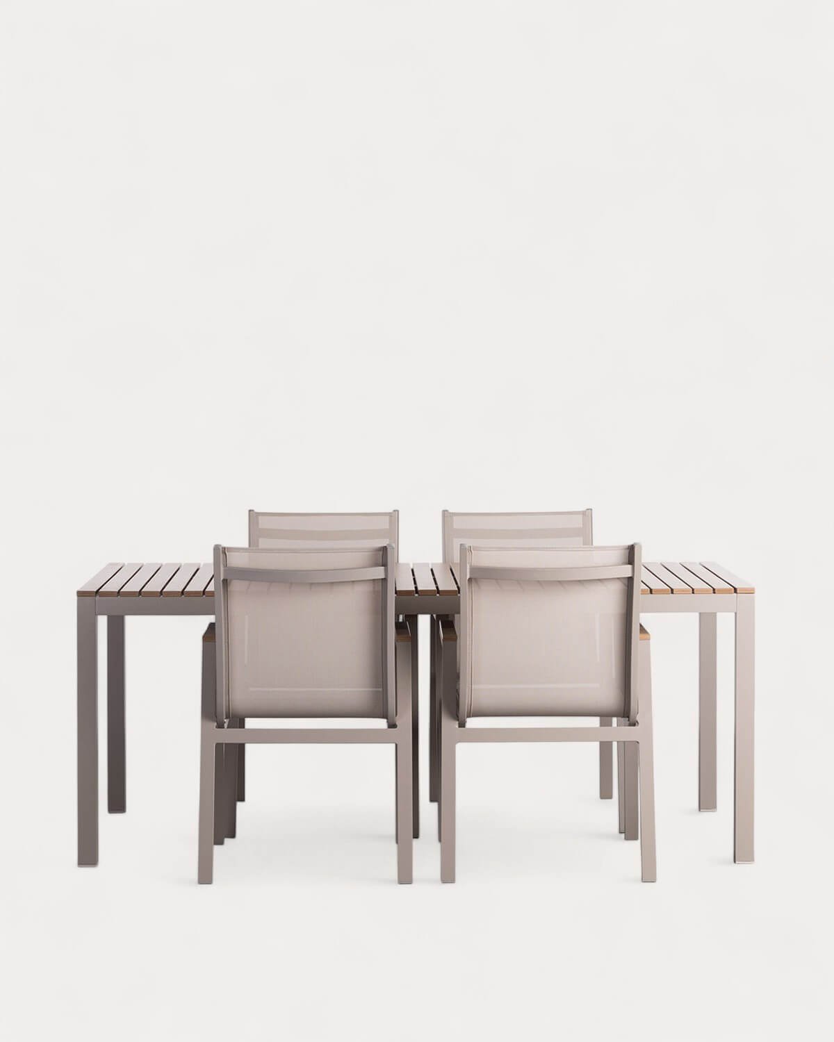 Set de Mesa de Aluminio (180x90 cm) y 4 Sillas de Exterior Korce, imagen de galer&iacute;a 1