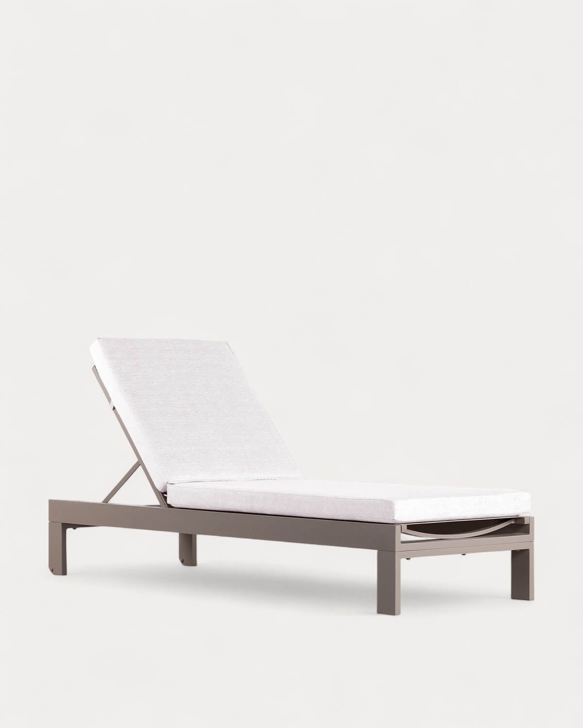 Tumbona Reclinable de Aluminio con Cojín de Tela New Kreta, imagen de galer&iacute;a 1
