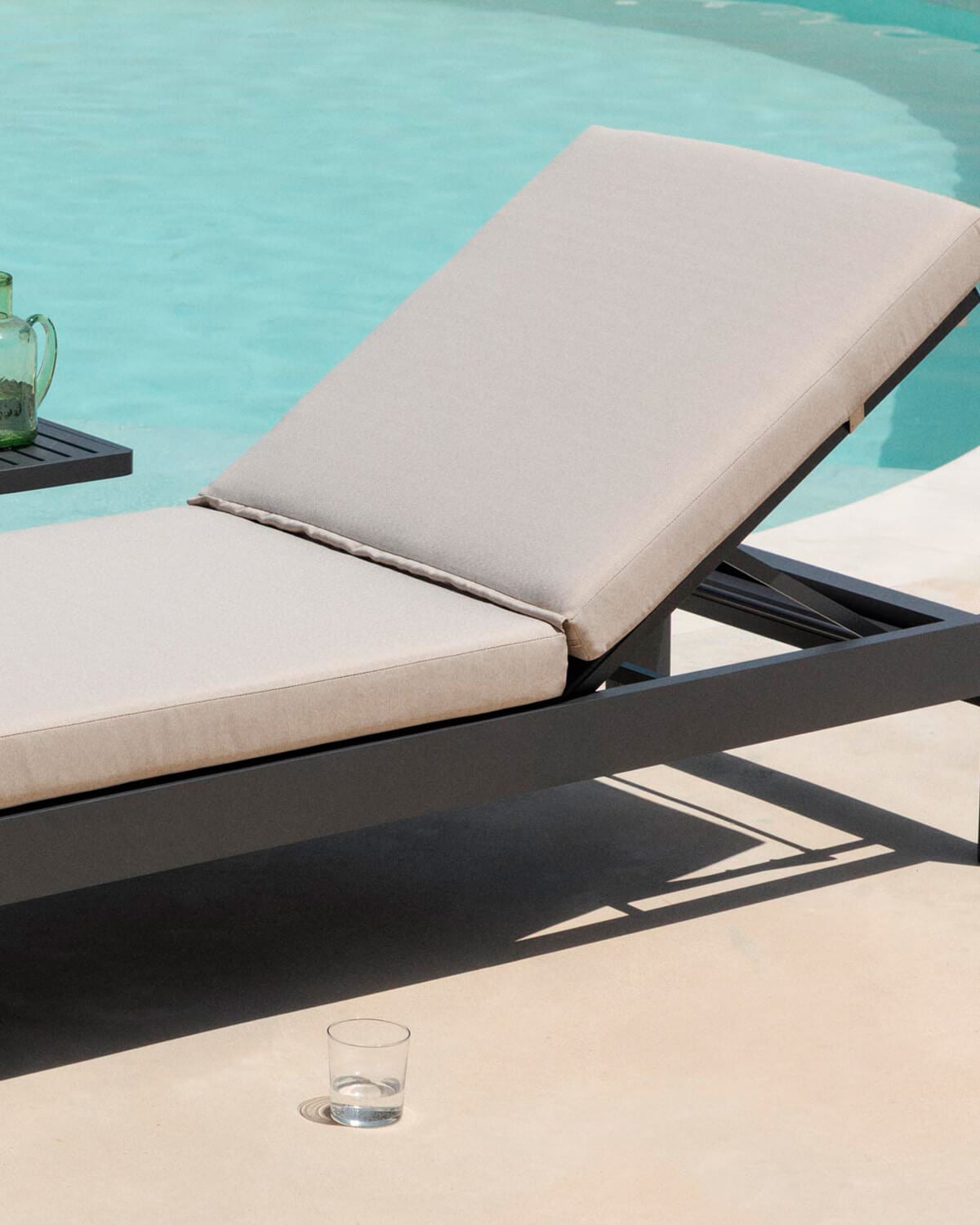 Tumbona Reclinable de Aluminio con Cojín de Tela New Kreta, imagen de galer&iacute;a 3