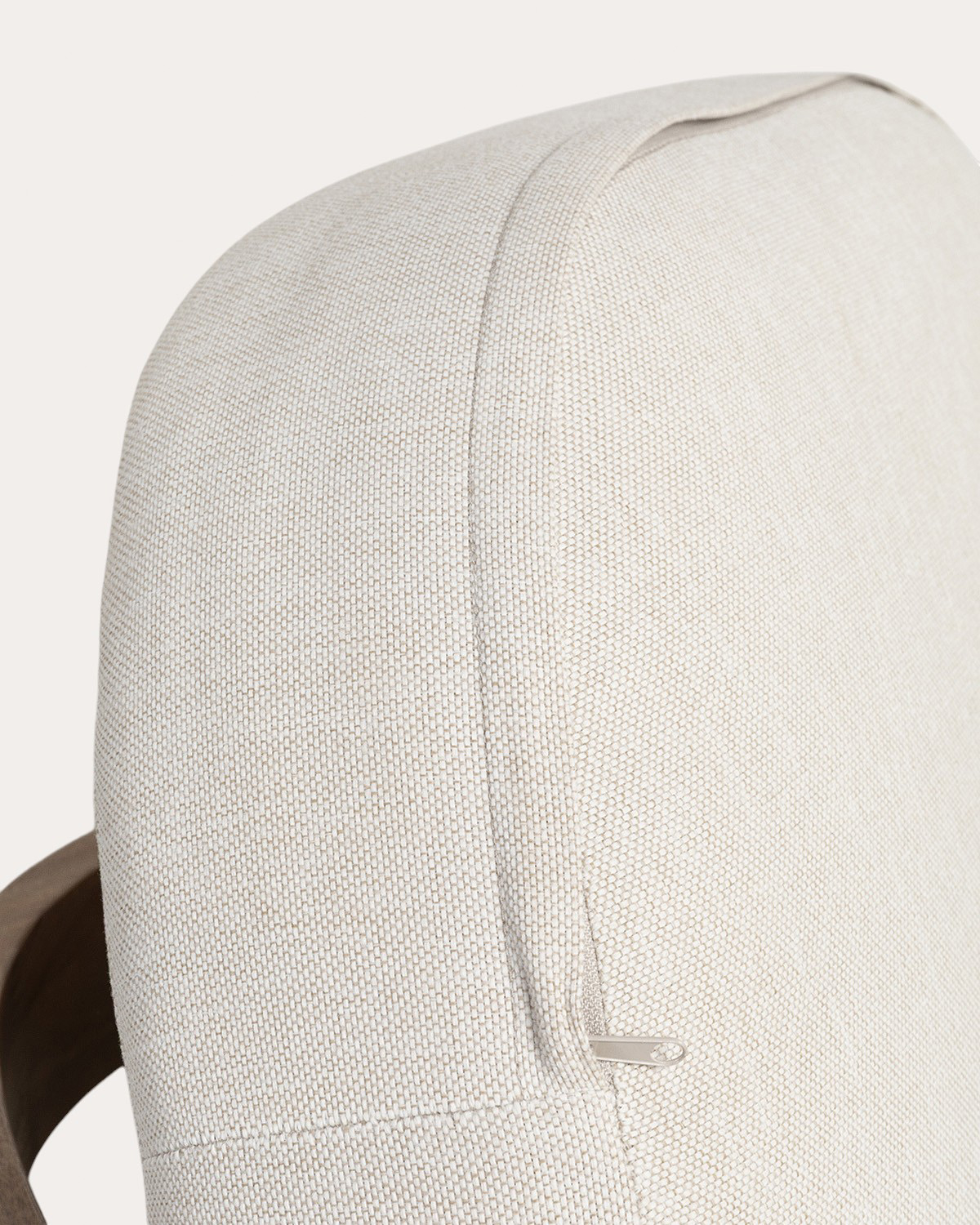 Set de Jardín con Sofá 2 Plazas, 2 Sillones y Mesa de Centro de Madera de Acacia y Tela Moad, imagen de galería 7