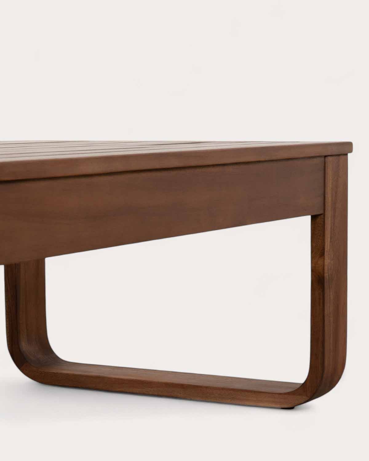 Set de Jardín con Sofá 2 Plazas, 2 Sillones y Mesa de Centro de Madera de Acacia y Tela Moad, imagen de galería 5